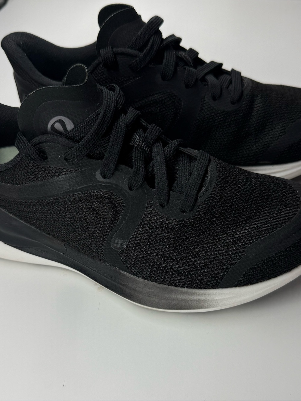 lululemon athletica Black Athletic Sneakers with White Sole